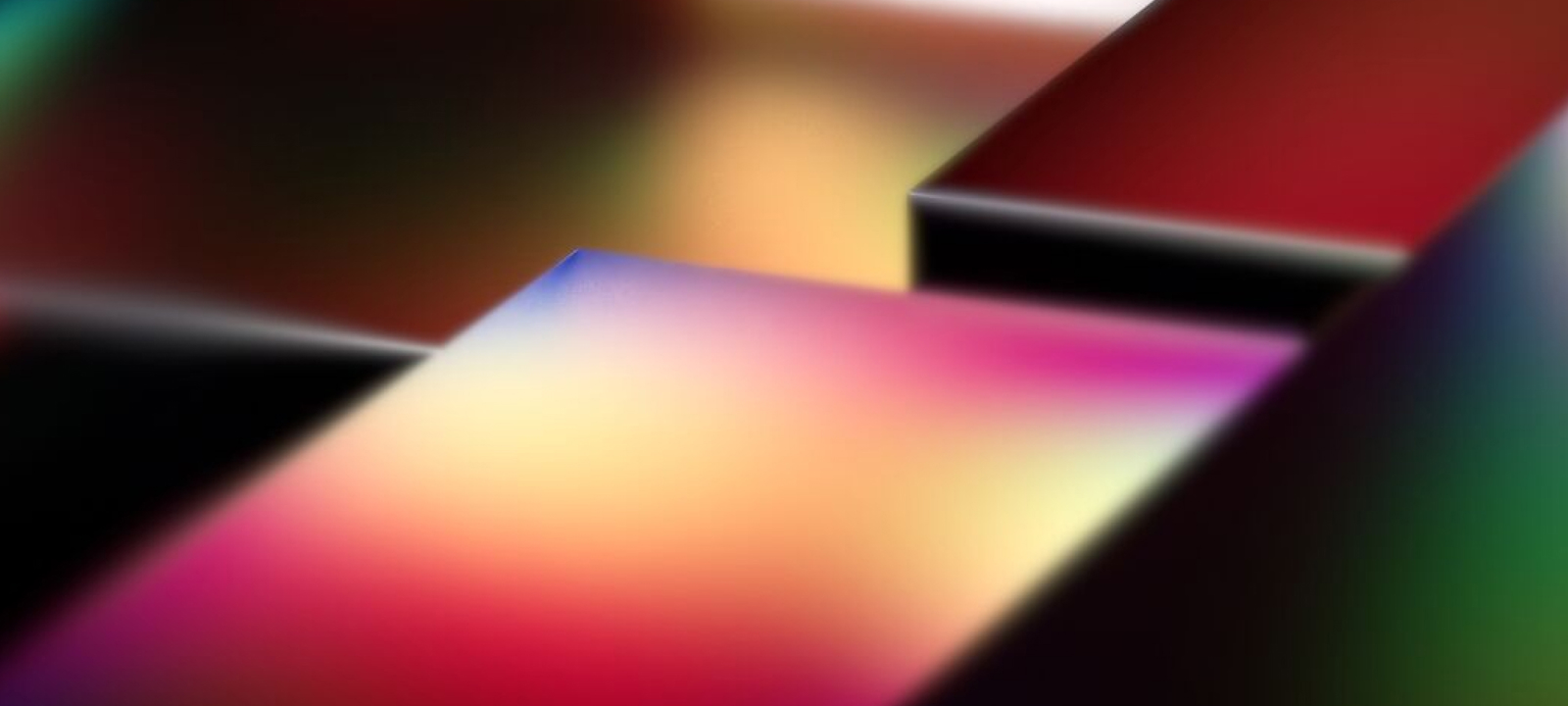 Abstract 3D rendering metal geometries