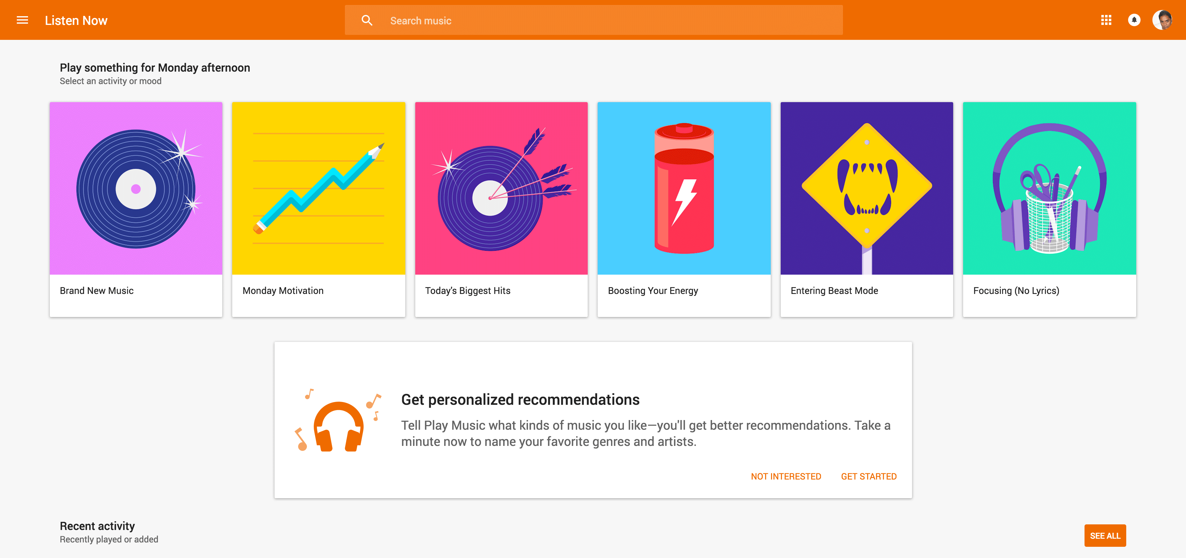 google play music example