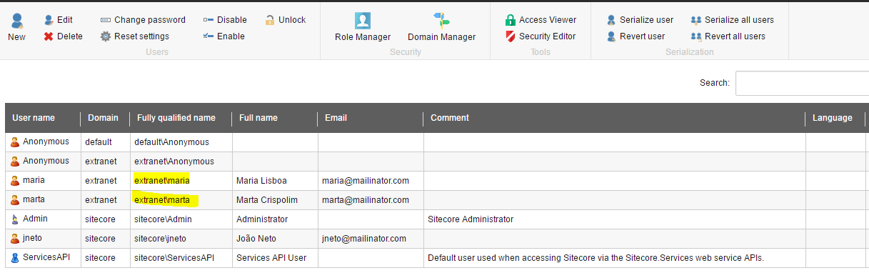 extranet domain