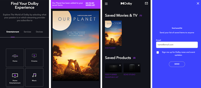dolby experience finder