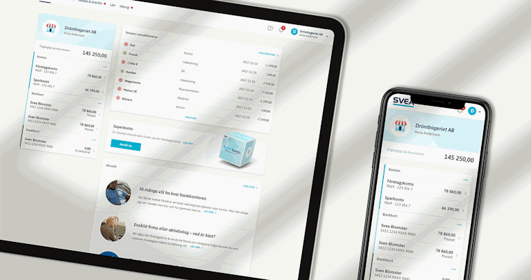 Svea platform on mobile